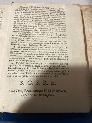 Antiguo libro siglo XVII XIII?Platicas Dominicales