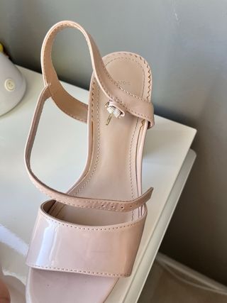 Tacones rosa palo plataforma