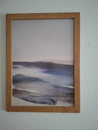 Set di 3 quadri astratti in legno