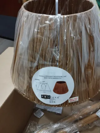 Lámpara de pie ROMLUXE Bambú 38x153 cm