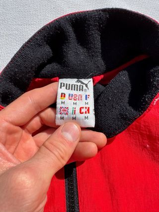 Giacca Puma Vintage Anni '90 Rossa/Nera