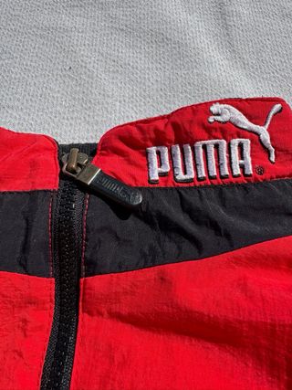 Giacca Puma Vintage Anni '90 Rossa/Nera