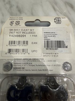 Kit Calas Shimano SPD SM-SH51