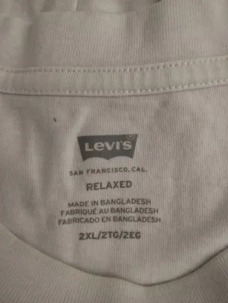 Camiseta Levi's Blanca Talla XXL