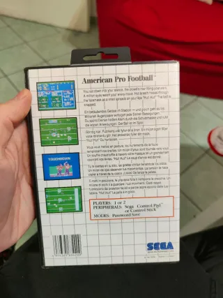 American Pro Football Sega Master System PAL