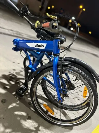 Bicicleta Plegable Azul Btwin