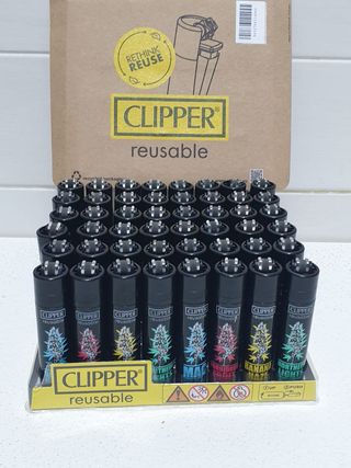 Set 48 Accendini Clipper Large Riutilizzabili