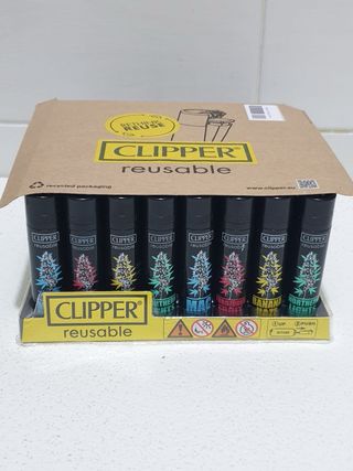 Set 48 Accendini Clipper Large Riutilizzabili