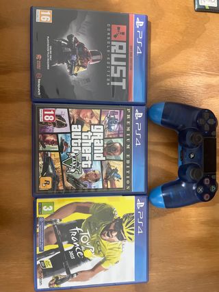 Juegos PS4 + Mando Azul