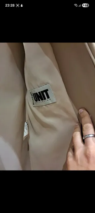 Abrigo de pelo beige