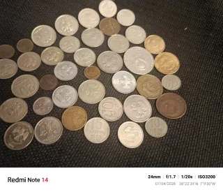 Lote de monedas antiguas rusas y soviéticas