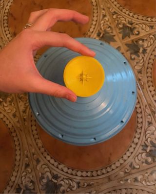 Trottola Latta Vintage LBZ Anni '80 Orsetti