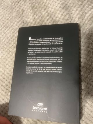 Libro Historia de Badajoz.