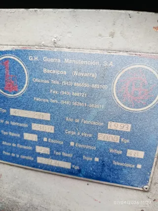 Carretilla elevadora eléctrica 2000-2500kg