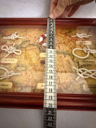Quadro Nodi Marinari con Mappa Antica