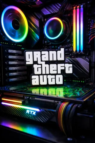 Logo 3D GTA per decorazione interna PC