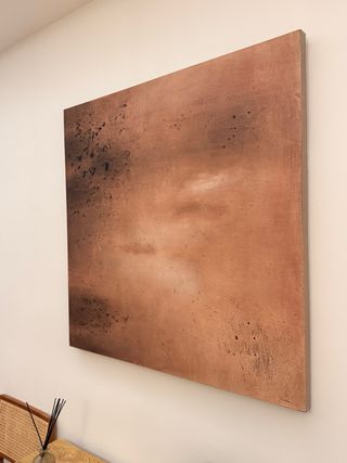 Quadro astratto toni terra