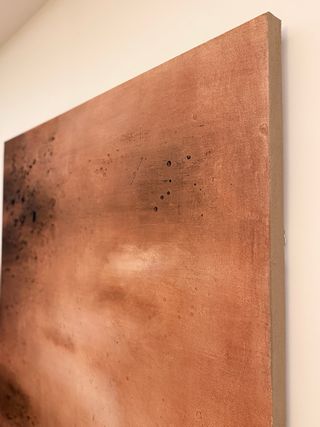 Quadro astratto toni terra