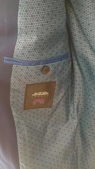 Traje de chaqueta azul