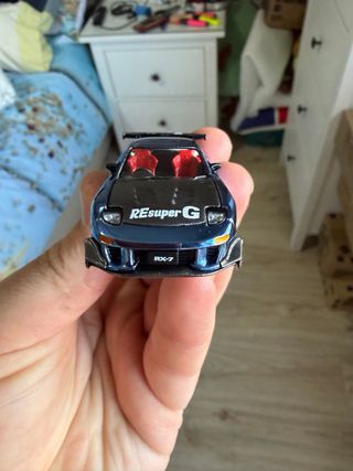 Pop Race Mazda RX7 Re-Amemiya azul Chrome