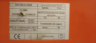 Caldera Biomasa Clima de 34kw (Arizona)