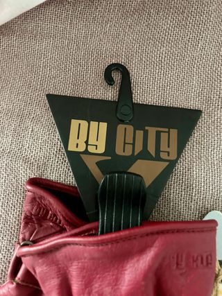 Guantes de Moto By City color burdeos