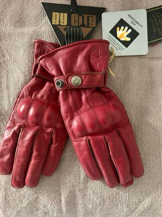 Guantes de Moto By City color burdeos
