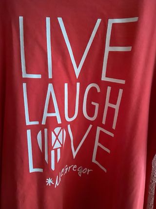 Camiseta niña 12 años Live Laugh Love McGregor