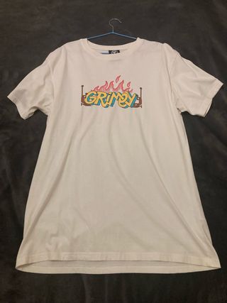 Camiseta Grimey con estampado de fuego, precio neg