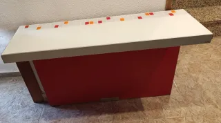 Mesa de cocina Cancio abatible con diseño mosaico