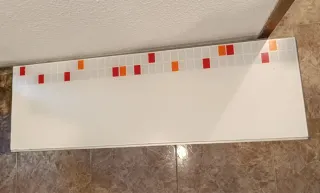 Mesa de cocina Cancio abatible con diseño mosaico