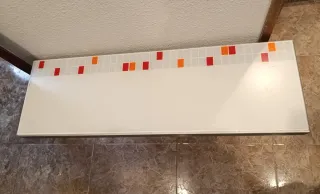 Mesa de cocina Cancio abatible con diseño mosaico