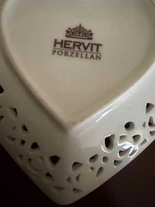 Set 2 Cuori Hervit Porzellan Svuotatasche