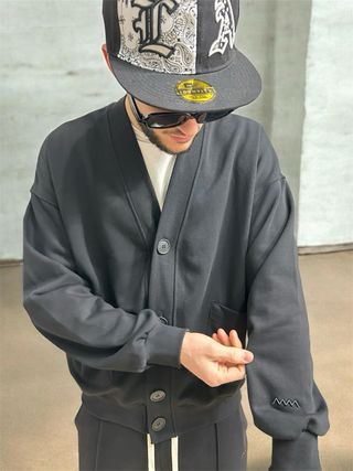 Set Uomo Coordinato Nero streetwear Made in italy