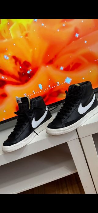 Nike Blazer Mid Zapatillas Negras Blancas