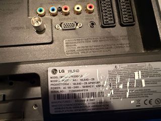 TV LG 19 (necesita decodificador)