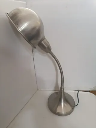 Lámpara flexo vintage metal plateado