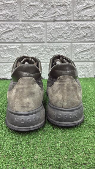 Scarpe Hogan Marrone Pelle Scamosciata