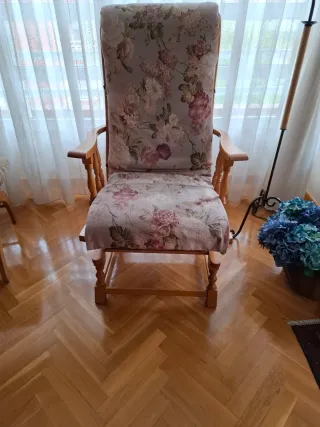 Oportunidad Mecedora Beige y Marrón