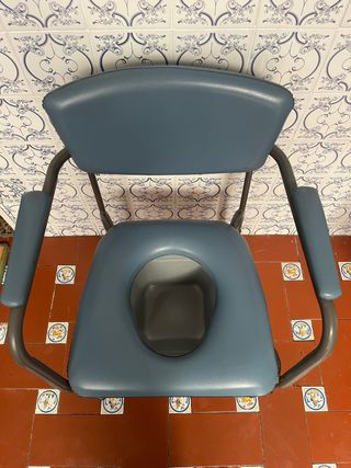 Silla de baño/orinal azul