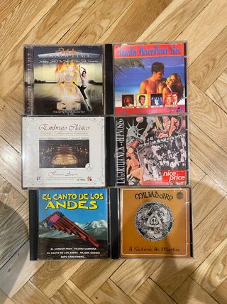 Lote 6 CDs Música Variada