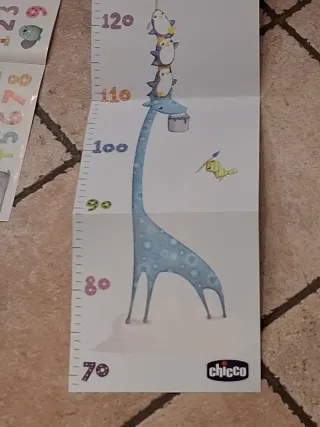 Metro da parete Chicco con adesivi