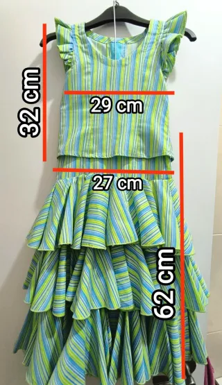 Traje Flamenca Infantil 2 Piezas 4 - 6 años