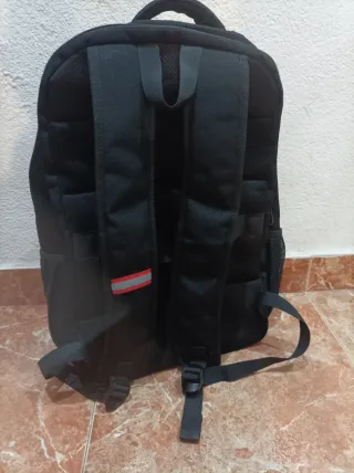 Mochila Della Gao Negra Gran Capacidad