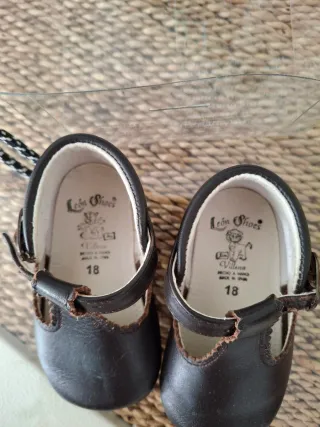 Zapatos bebé piel talla 18