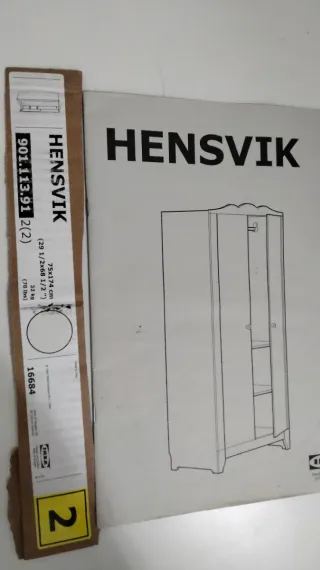 Armario Infantil Ikea HENSVIK 2 puertas