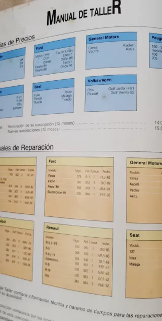 Manual Taller Opel Vectra (Nov 1990)