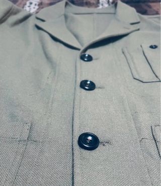 Blazer Zara Hombre Talla M Verde Bolsillos