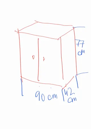 Mesa de oficina con cajonera