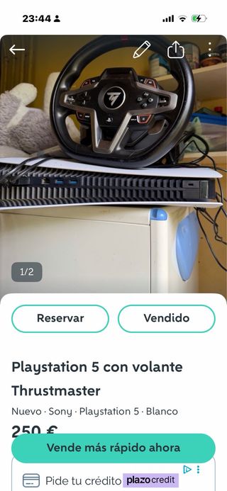 Playstation 5 con volante Thrustmaster